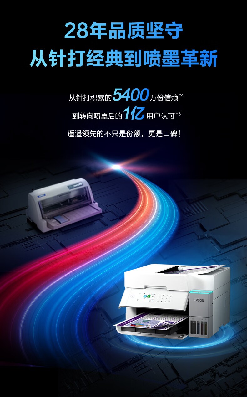 爱普生（EPSON）L4366墨仓式彩色无线多功能一体机(打印 复印 扫描 wifi 自动双面)标配+上门安装版