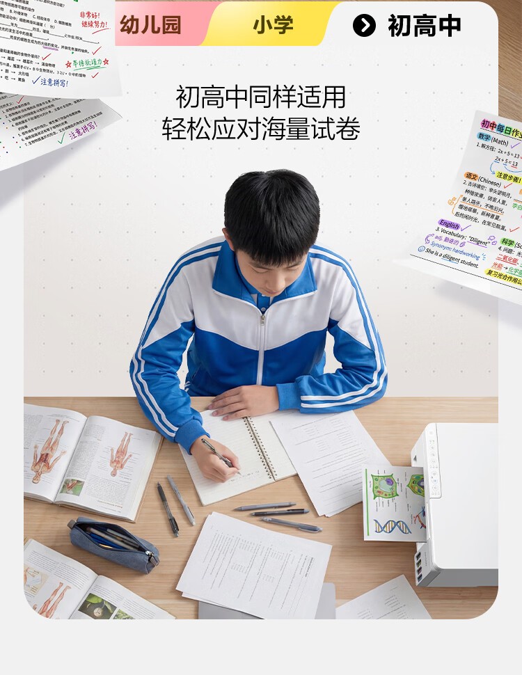 爱普生L3356 白色（EPSON）彩色多功能一体机 (打印 复印 扫描)家用办公打印(L3256升级型)004系列墨水