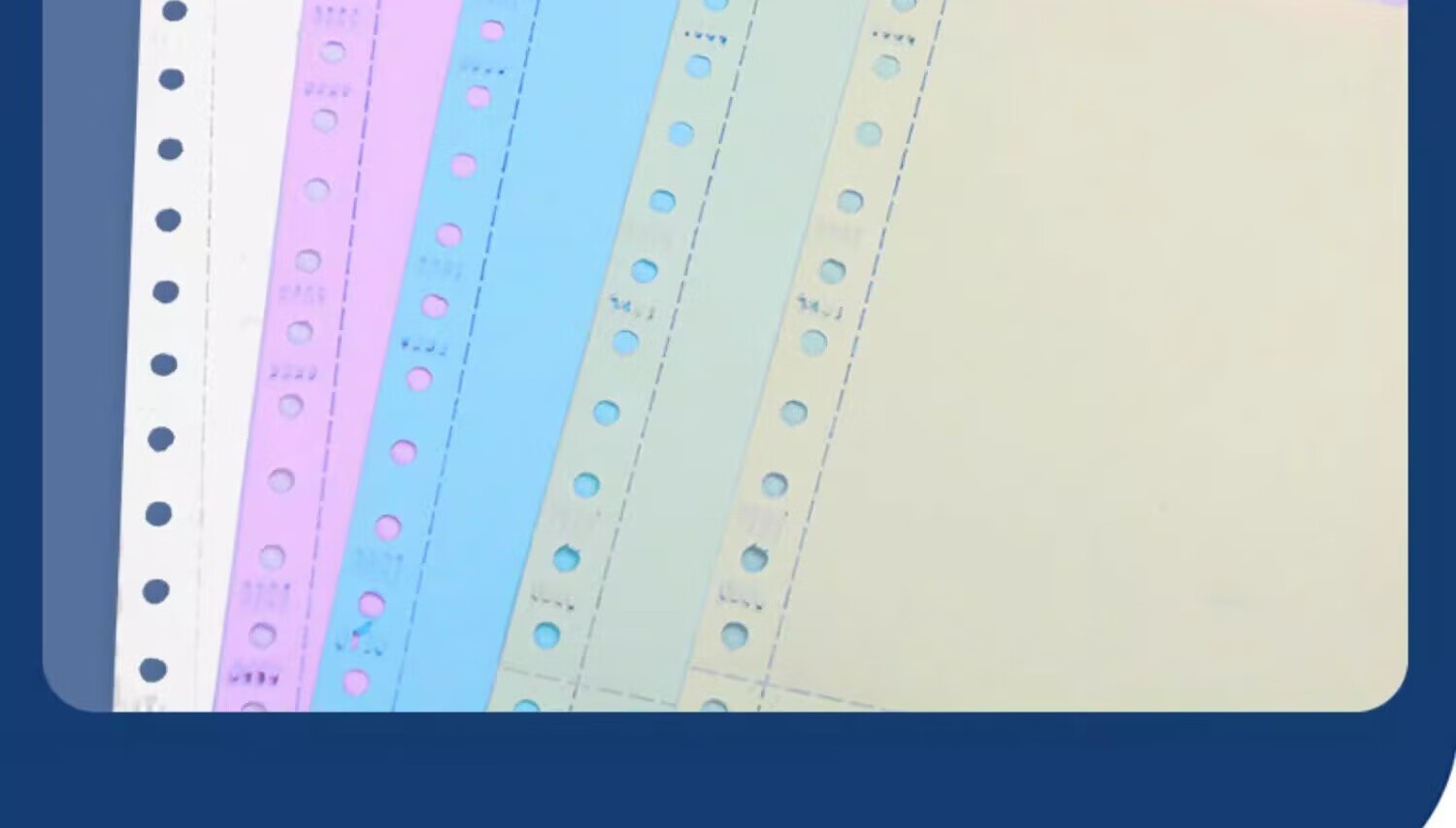 立信241电脑针式打印纸连打电脑打印纸出库送货清单发票单据打印纸241 二联整张可撕边（1000页）