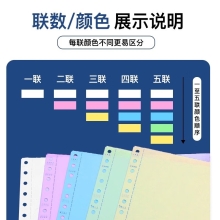 立信 241 电脑针式打印纸连打电脑打印纸出库送货清单发票单据打印纸241 二联二等分可撕边（1000页）